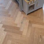 Berlin 14/3 x 90mm Oak Natural Brushed & Oiled Herringbone Engineered Wood Flooring