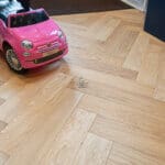 Berlin 14/3 x 90mm Oak Natural Brushed & Oiled Herringbone Engineered Wood Flooring