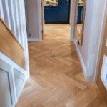 Berlin 14/3 x 90mm Oak Natural Brushed & Oiled Herringbone Engineered Wood Flooring