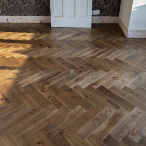 Berlin 14/3 x 90mm Deep Smoked Oak Herringbone Engineered Wood Flooring