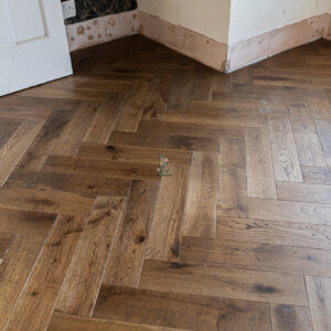 Berlin 14/3 x 90mm Deep Smoked Oak Herringbone Engineered Wood Flooring