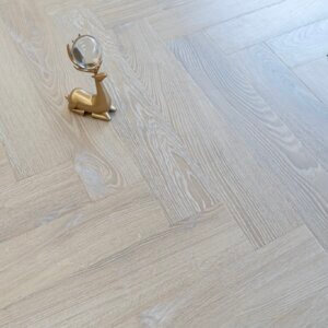 Fusion Almond Oak Herringbone Laminate Flooring