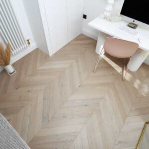 Nature 15/4 x 90mm Seashell Oak Chevron Engineered Wood Flooring