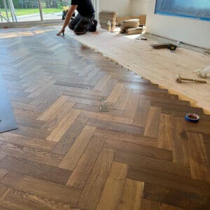 Riviera 18/4 x 90mm Chestnut Oak Herringbone Engineered Wood Flooring