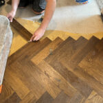 Riviera 14/3 x 90mm Double Smoked Oak Herringbone Engineered Wood Flooring