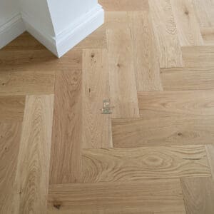 Riviera 14/3 x 125mm Natural Oak Herringbone Engineered Wood Flooring