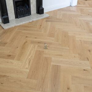 Riviera 14/3 x 125mm Natural Oak Herringbone Engineered Wood Flooring