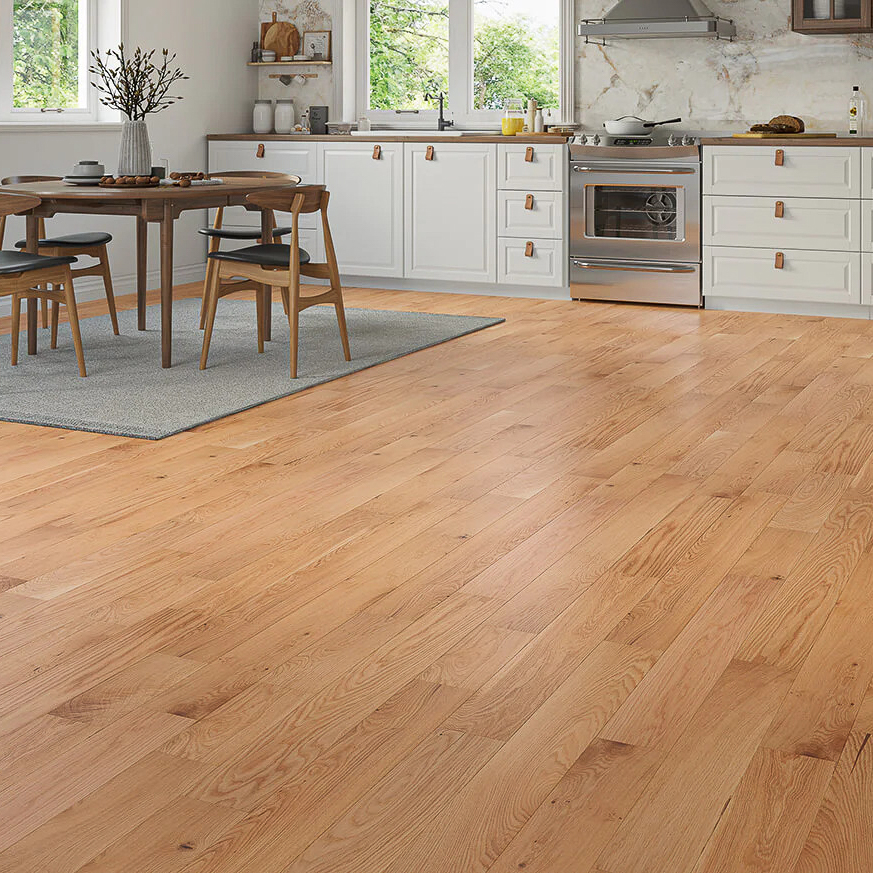 Natural Oiled Oak Engineered Wood Flooring with a natural tone, showcasing a subtle wood grain and UV oiled finish